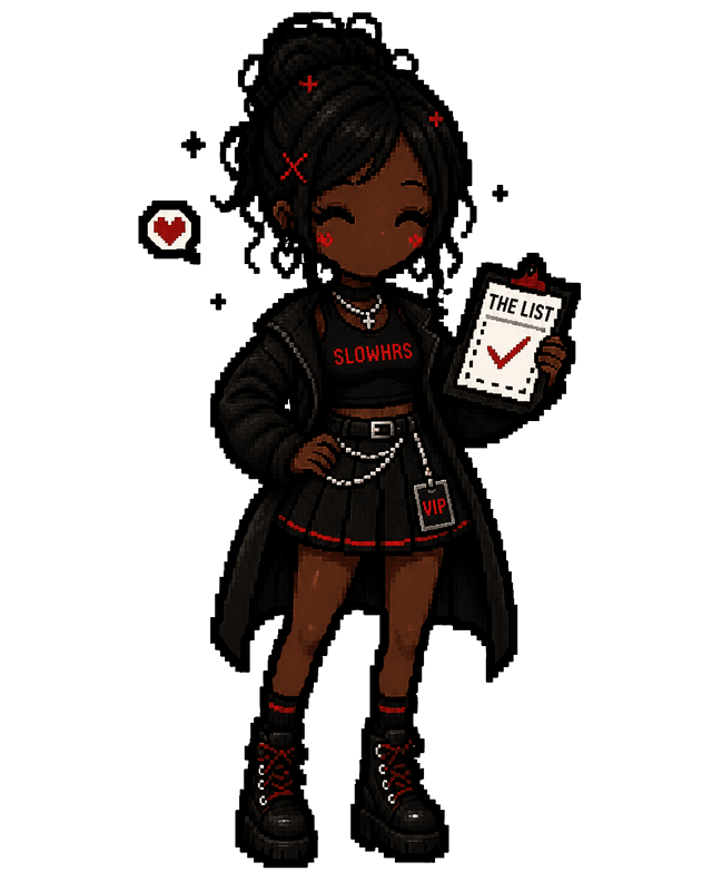 The Listkeeper The Listkeeper Character Graphic - SLOWHRS Private Archive
