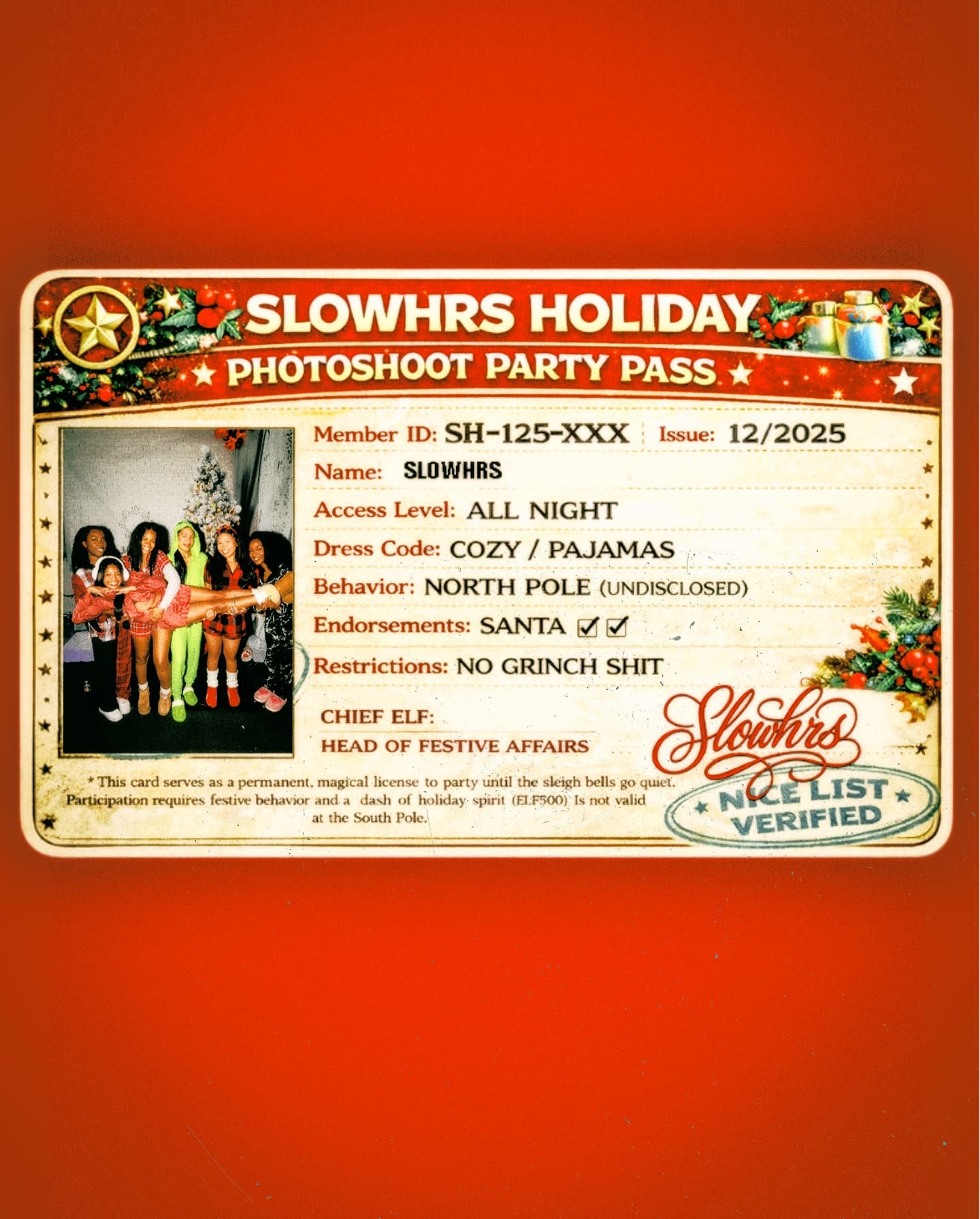 SLOWHRS Holiday Photoshoot at Harbarium — frame 2 of 17