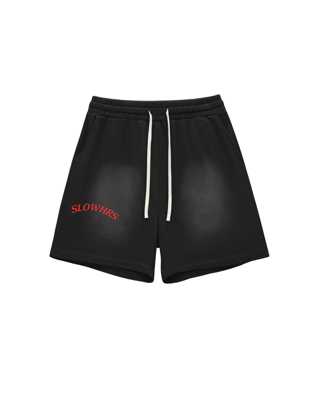 SLOWHRS SWEAT SHORTS(Black/Red)
