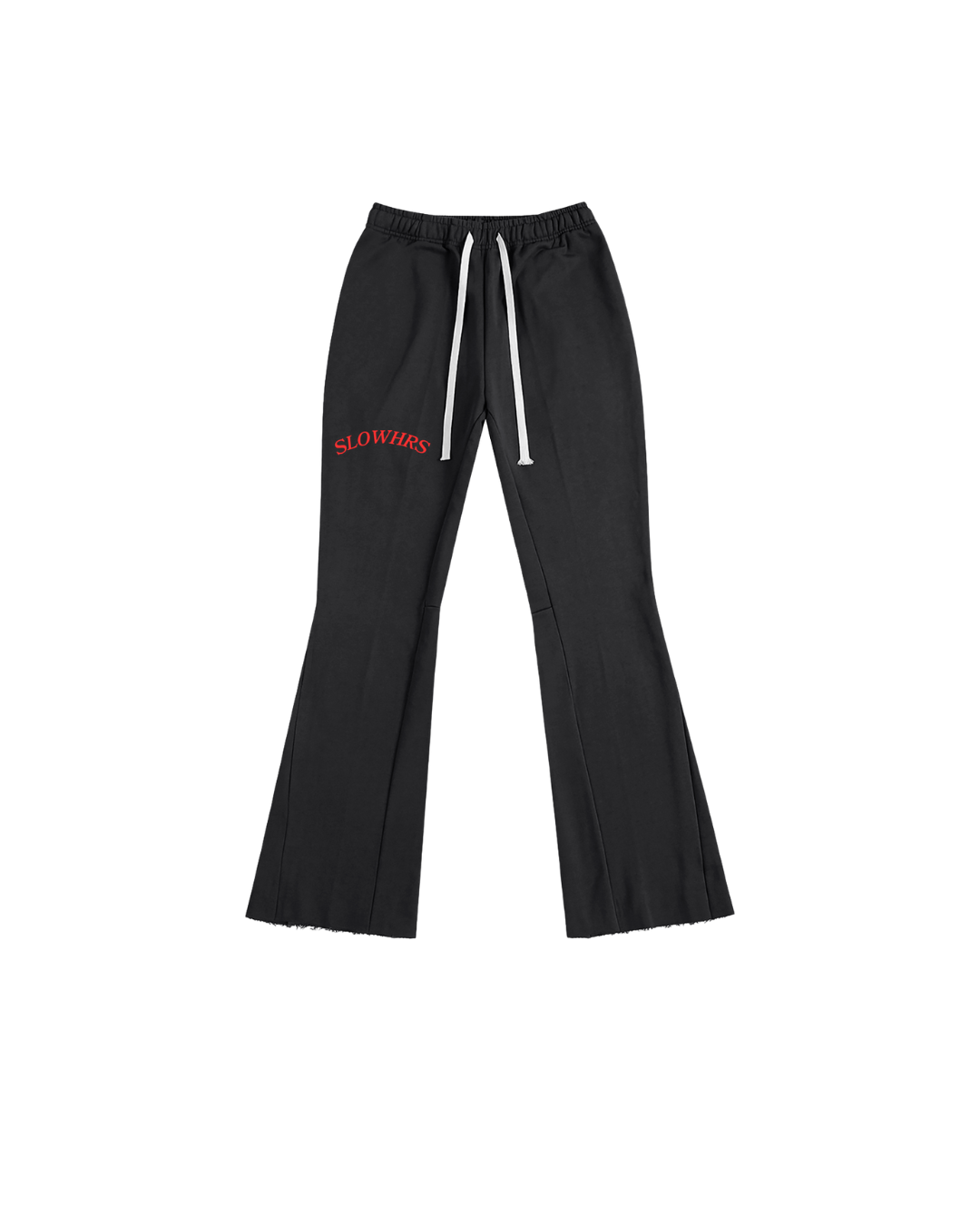 SLOWHRS FLARED FLEECE PANTS(Black/Red)