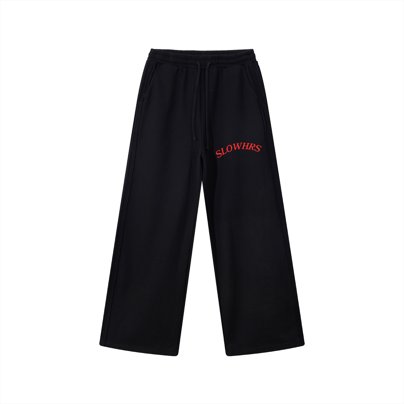 Contrast Tape Straight-Leg Sweatpants