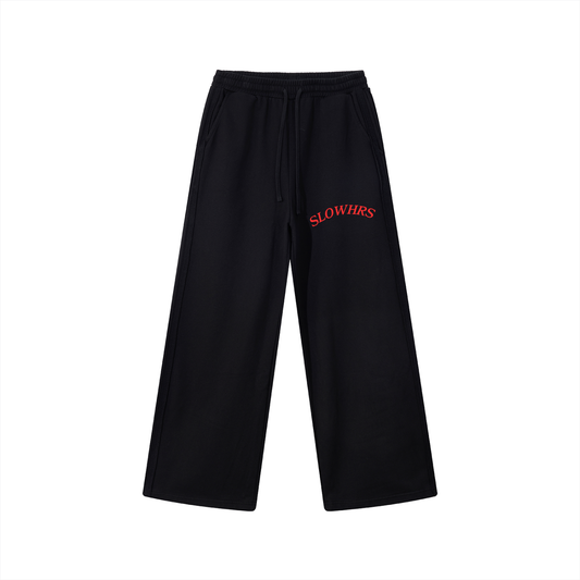 Contrast Tape Straight-Leg Sweatpants