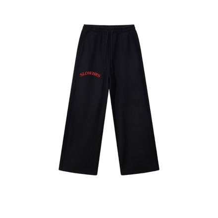 SLOWHRS SWEATPANTS(Black/Red)